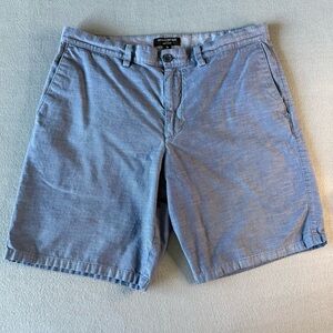 Banana Republic‎ Aiden Light Blue Flat Front Shorts 100% cotton size 36